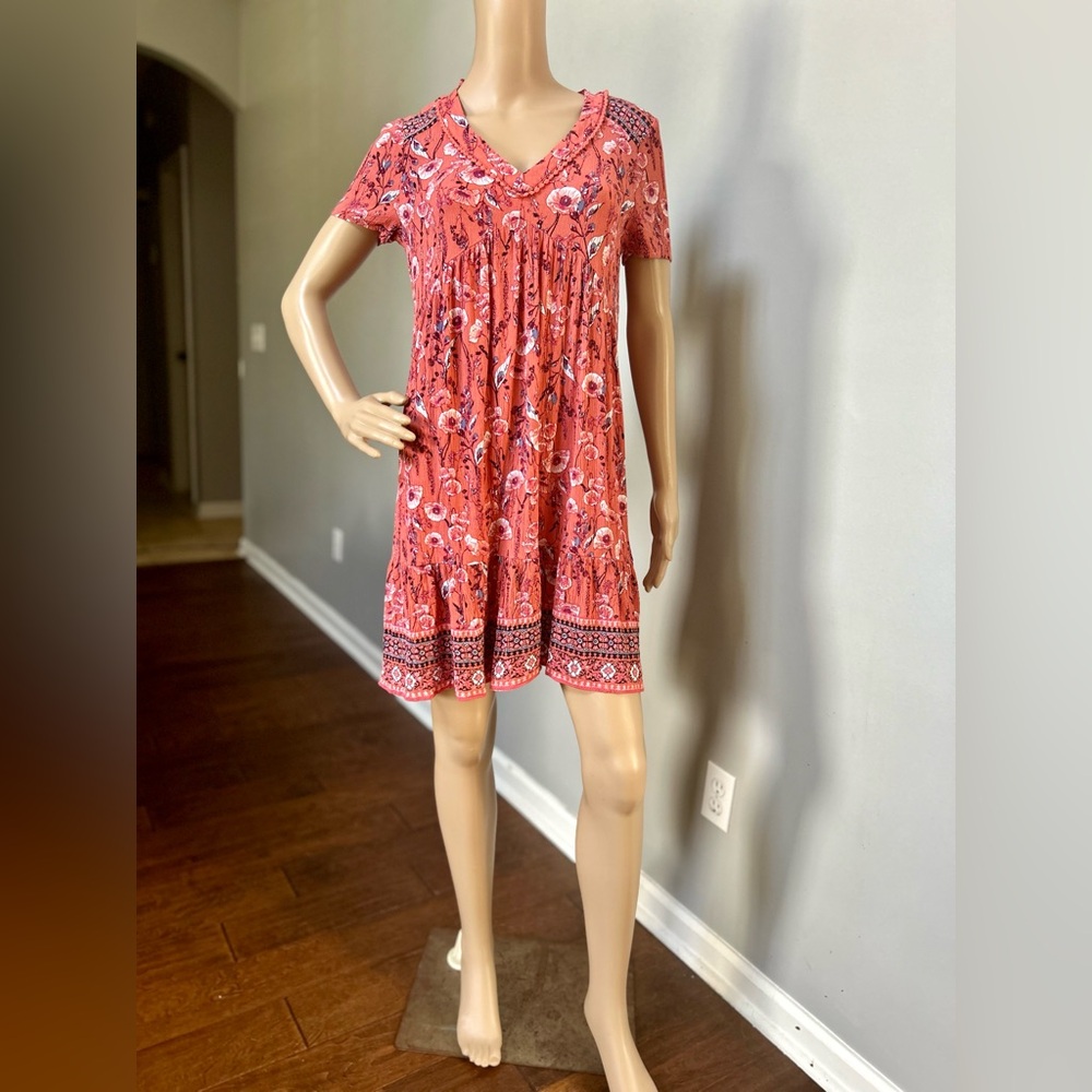 Knox Rose Pink Floral Boho Dress